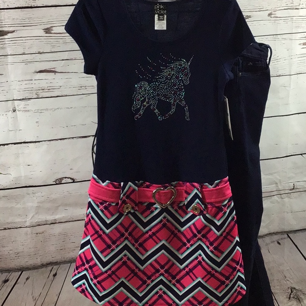 Unicorn dress 10/12